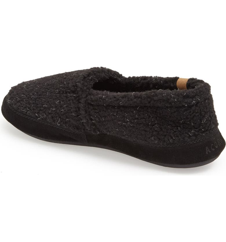 Acorn Men's Moc Slippers- Black Berber - Image 3