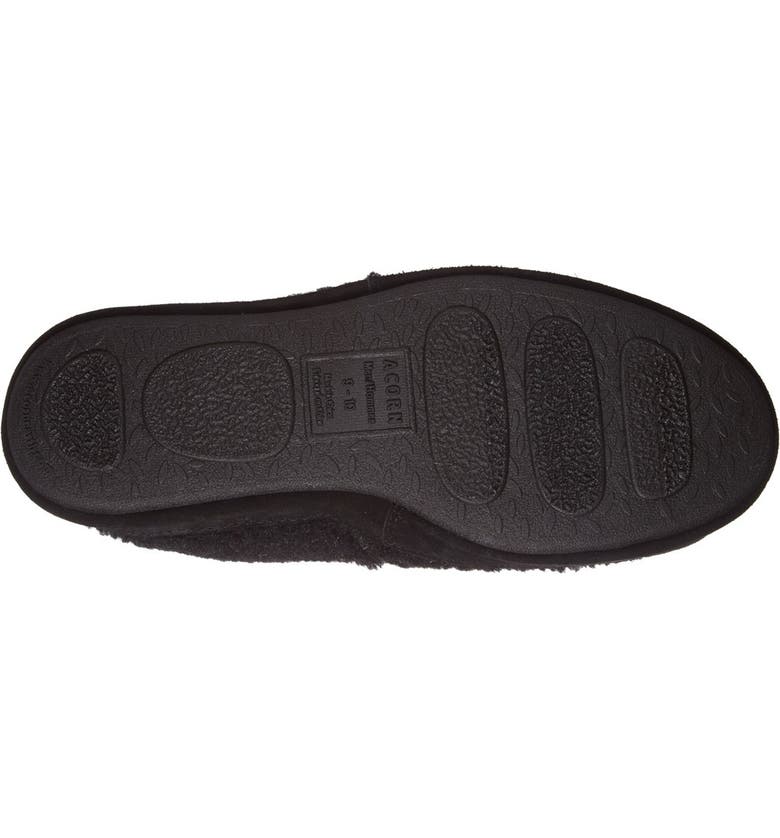 Acorn Men's Moc Slippers- Black Berber - Image 5
