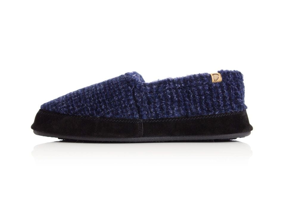 Acorn Men's Moc Slippers- Blue Check - Image 5