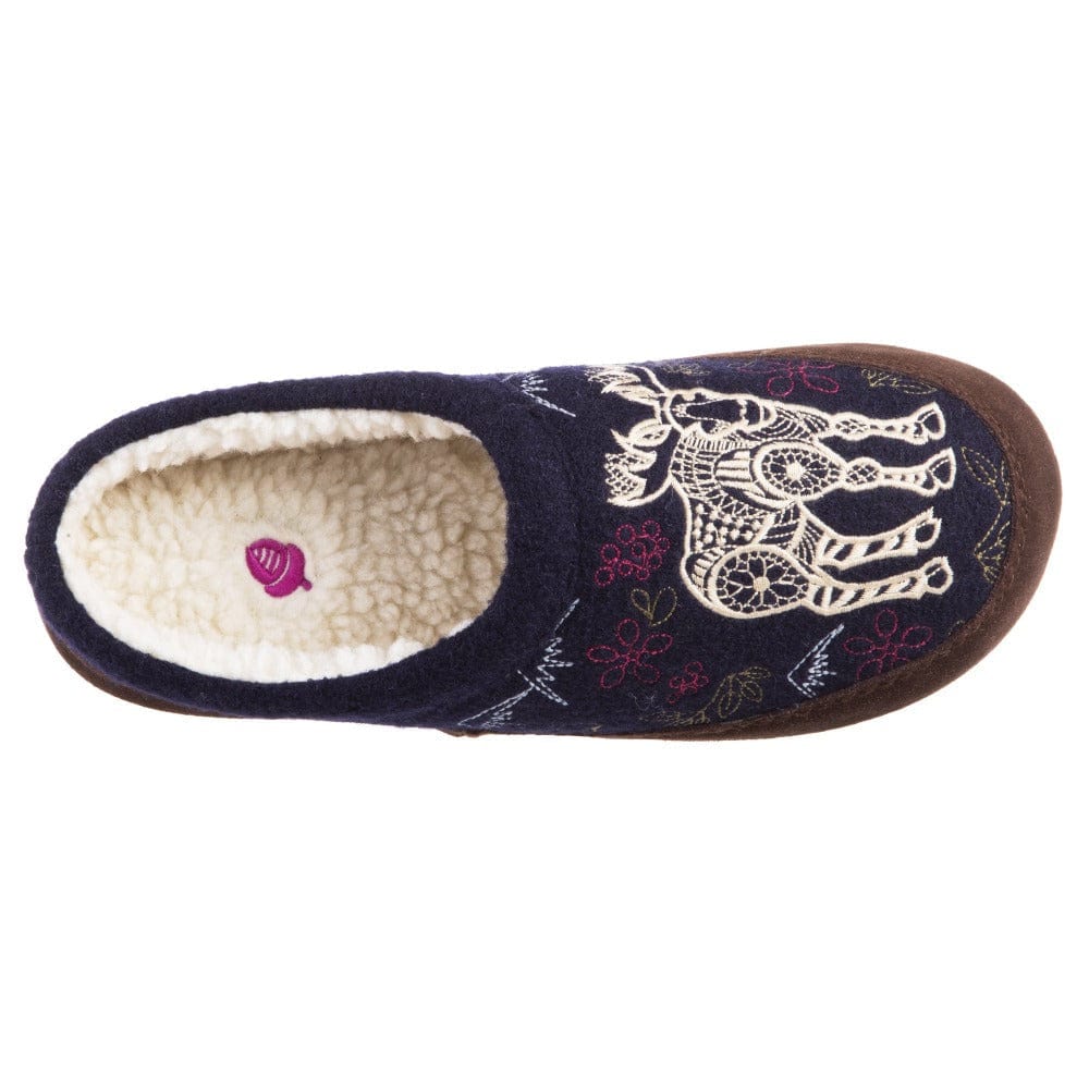 Acorn Women's Forest Mule Slippers- Navy Moose - Image 3