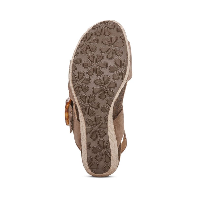 Aetrex Women's Ashley Wedge Heels- Taupe - Image 6