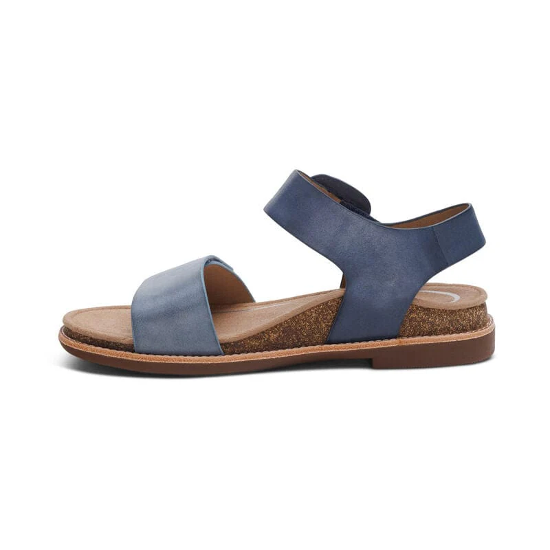 Aetrex Women's Claire Sandals- Navy - Image 4