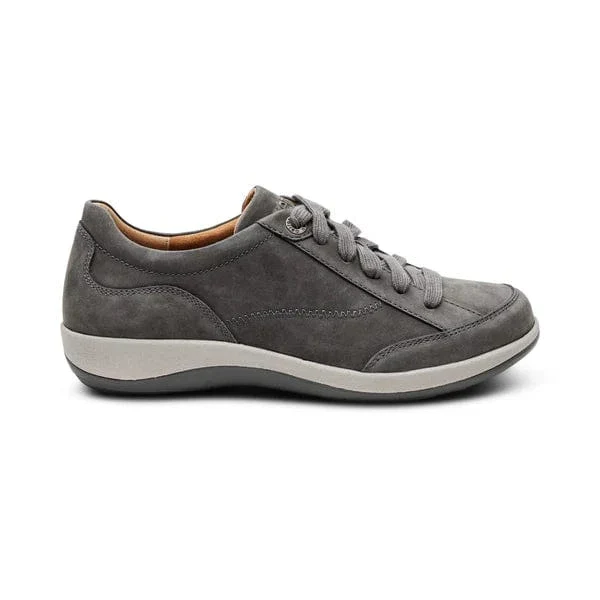 Aetrex Women's Dahlia Lace Up Oxfords- Charcoal - Image 2