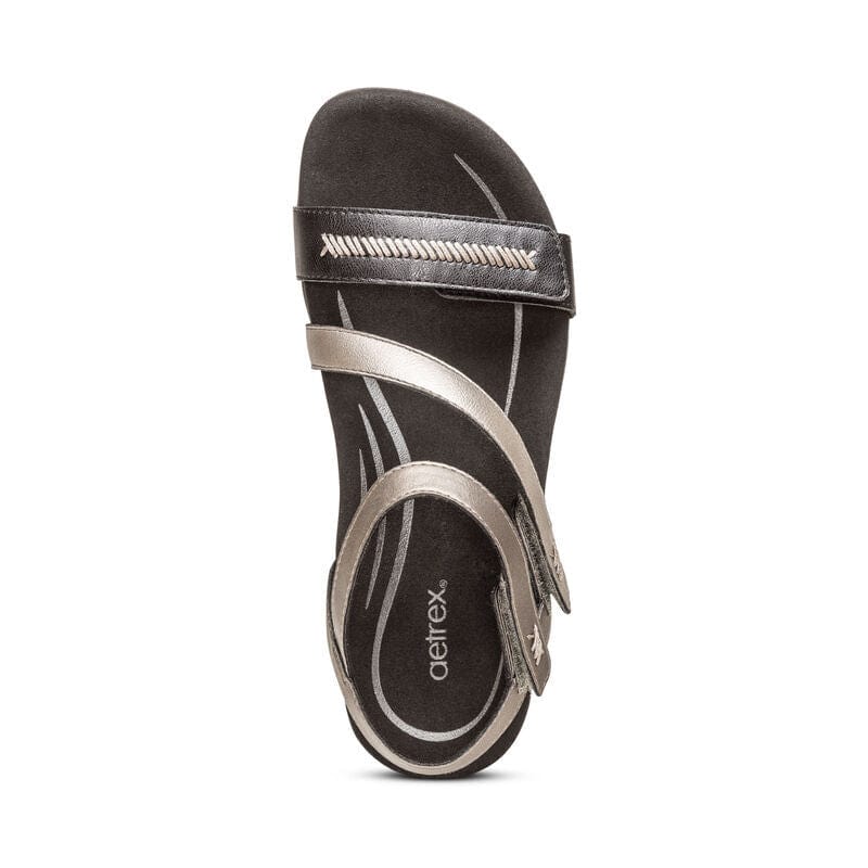 Aetrex Women's Gabby Sandals- Black Multi - Image 5
