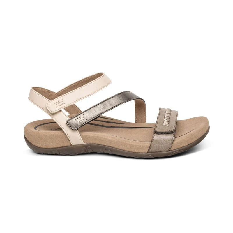 Aetrex Women's Gabby Sandals- Stone Multi - Image 2