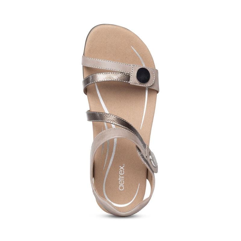 Aetrex Women's Jess Sandals- Smoke - Image 6