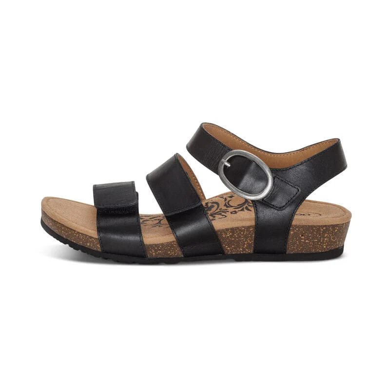 Aetrex Women's Lilly Sandals- Black - Image 4