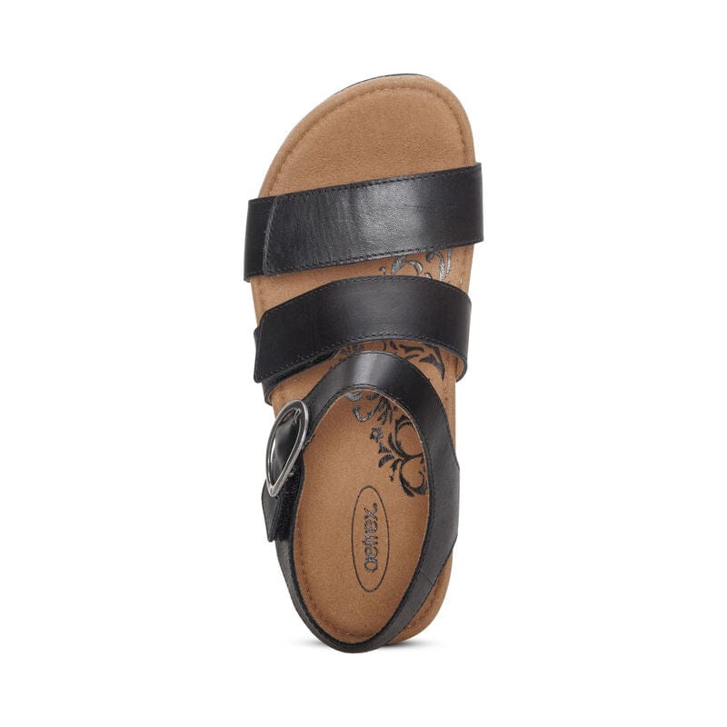 Aetrex Women's Lilly Sandals- Black - Image 5