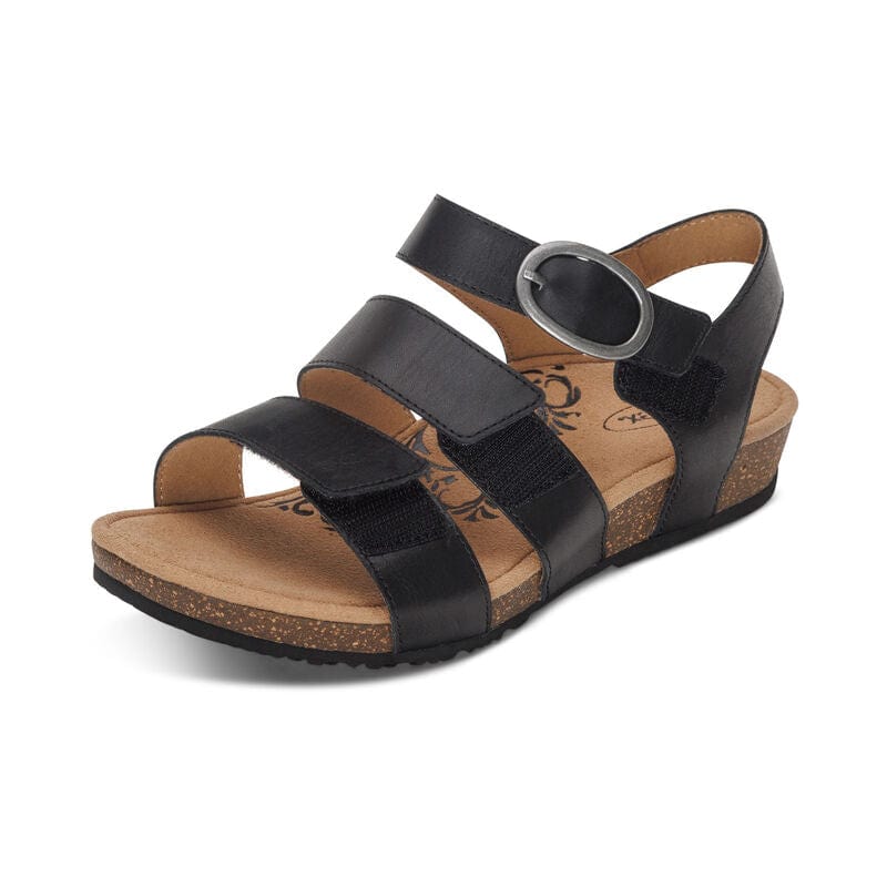 Aetrex Women's Lilly Sandals- Black - Image 7