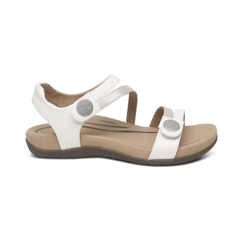 Aetrex Women's Jess Sandals- White