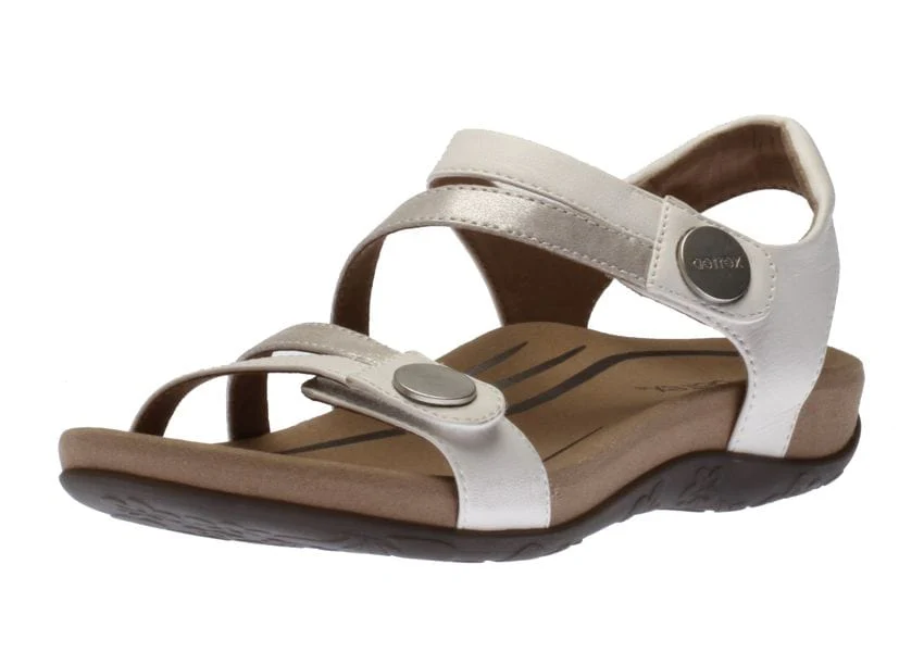Aetrex Women's Jess Sandals- White - Image 2