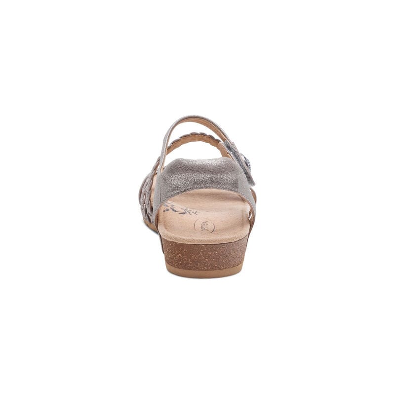 Aetrex Women's Jillian Sandals- Brushed Silver - Image 5