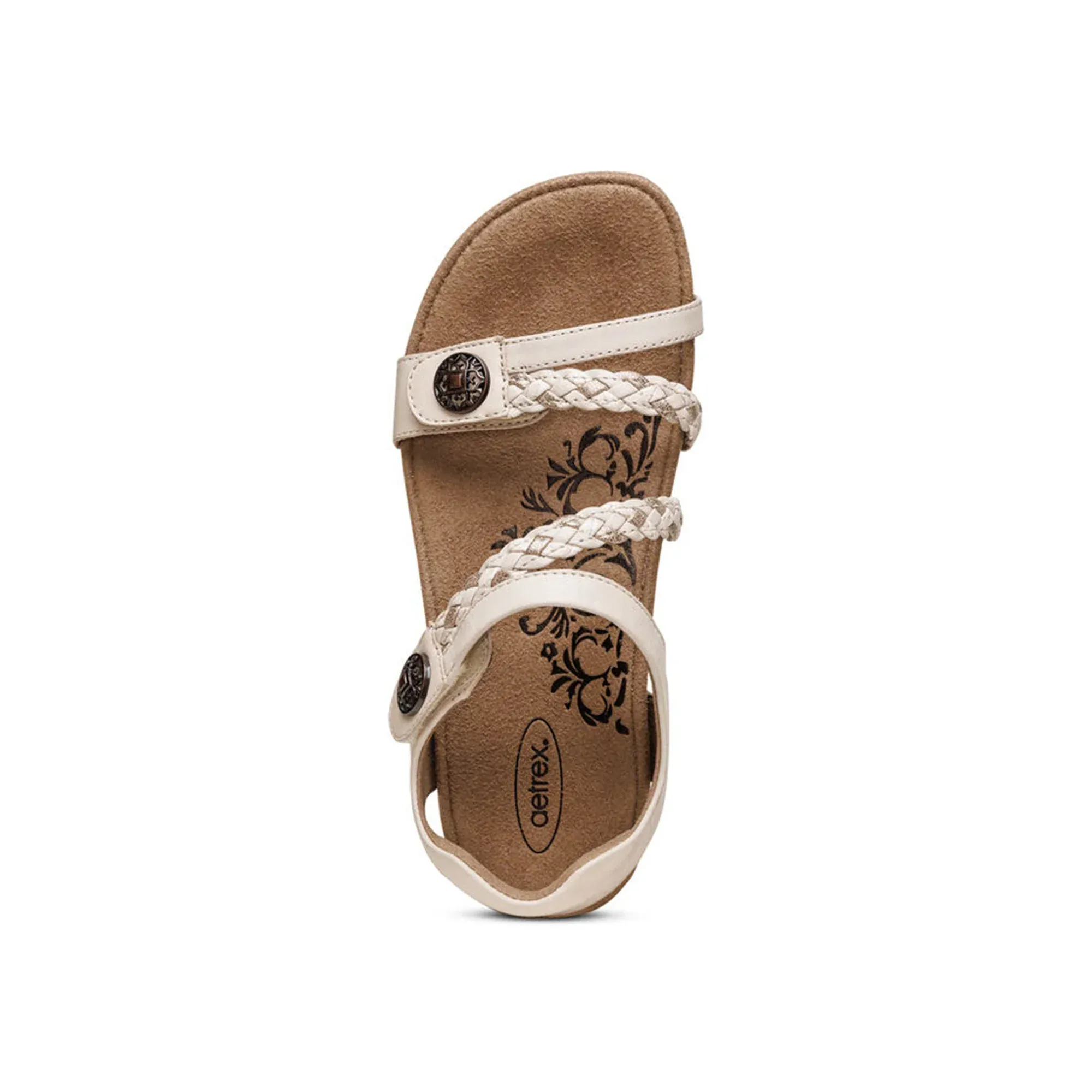 Aetrex Women's Jillian Sandals- Ivory - Image 3