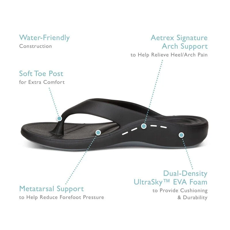 Aetrex Women's Maui Flips- White - Image 7