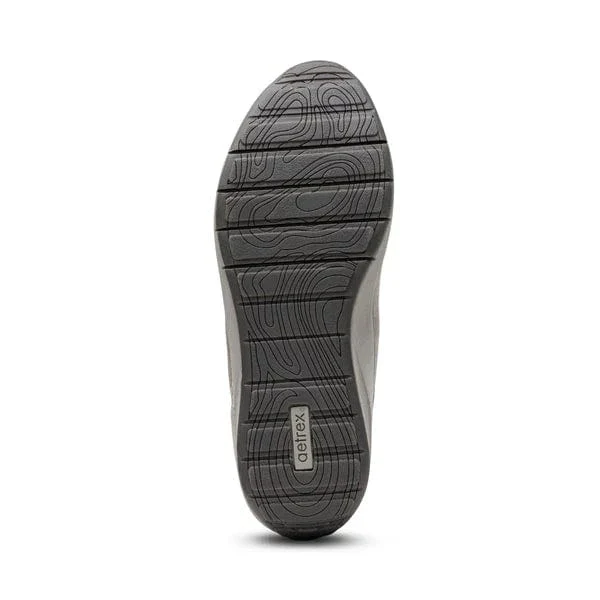 Aetrex Women's Megan Slip On Sneakers- Pewter - Image 6