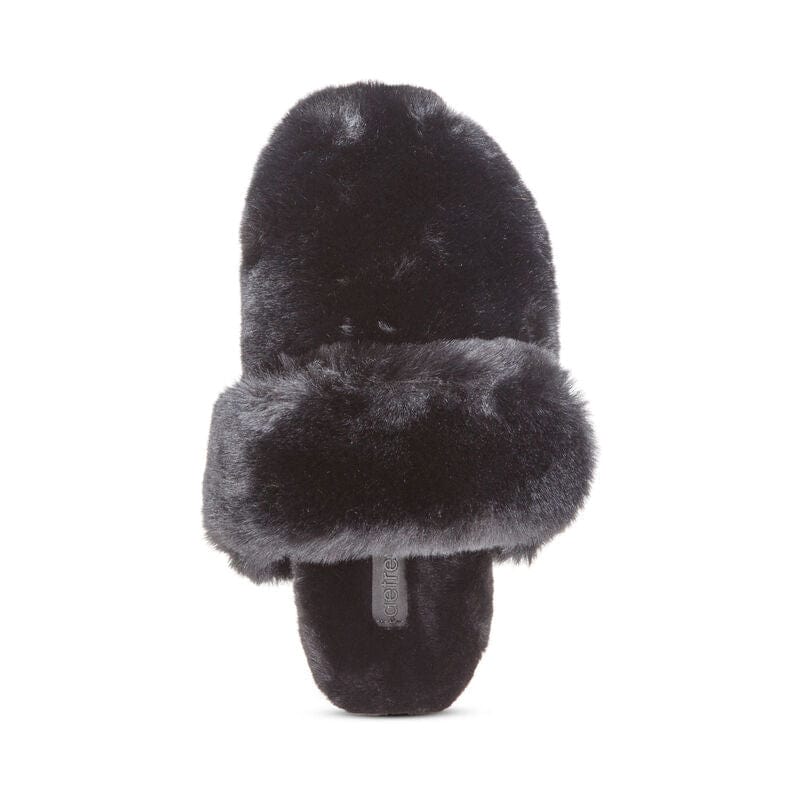 Aetrex Women's Misty Furry Slippers- Black - Image 3