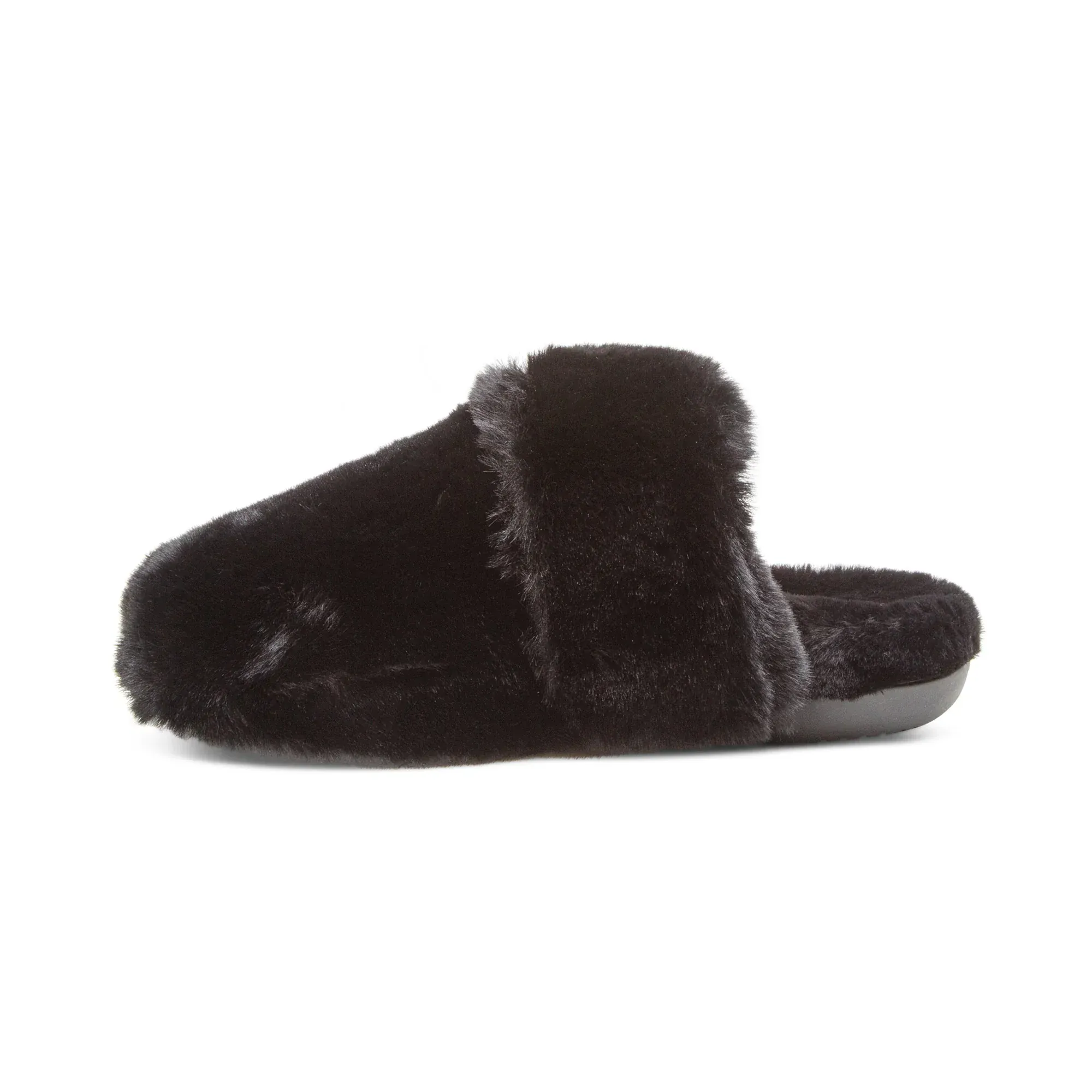 Aetrex Women's Misty Furry Slippers- Black - Image 5