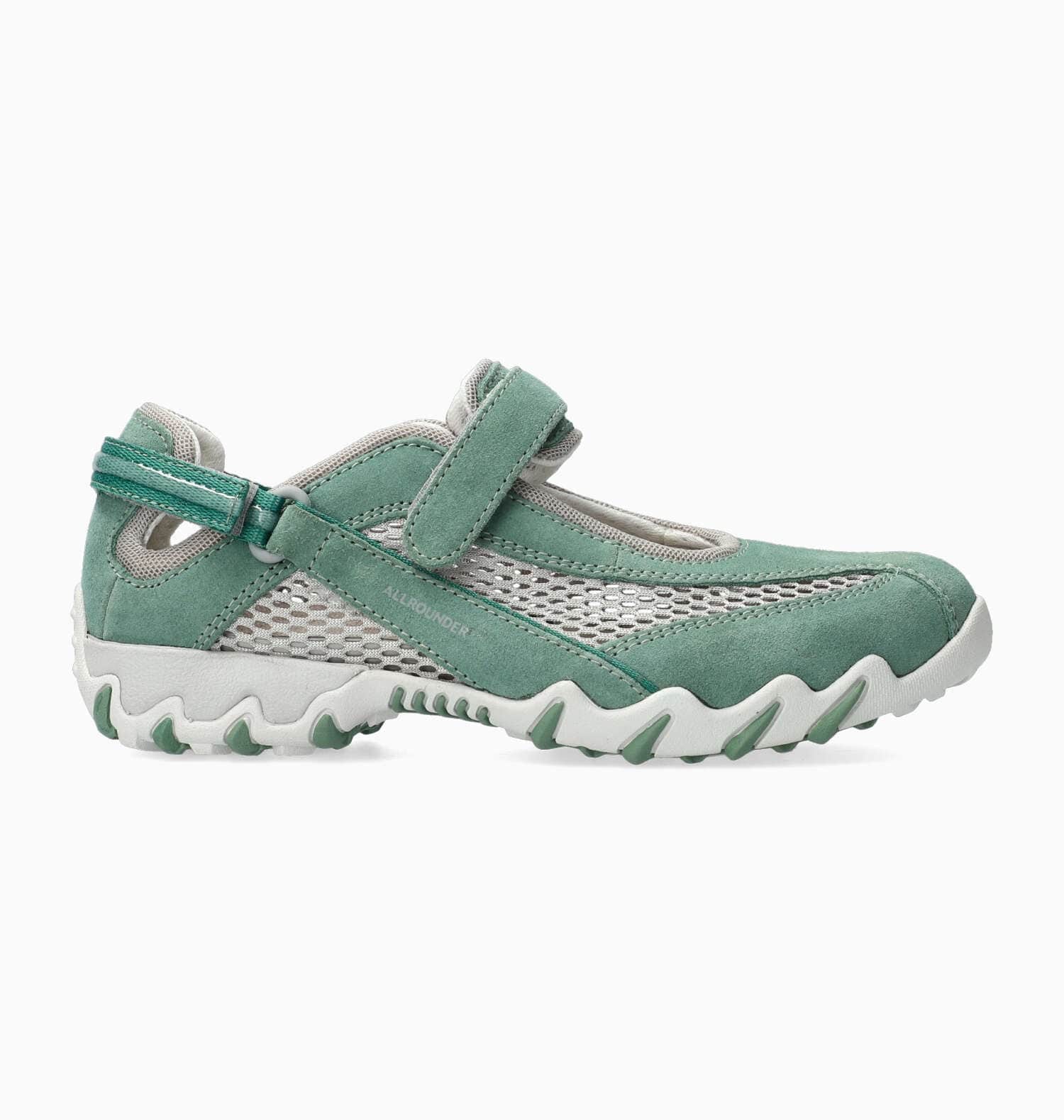 Mephisto All Rounder Women's Niro Shoes- Cold Green/Cool Grey
