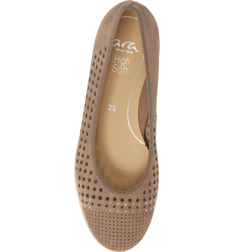 Ara Women's Sardinia Ballet Flats- Taupe - Image 4