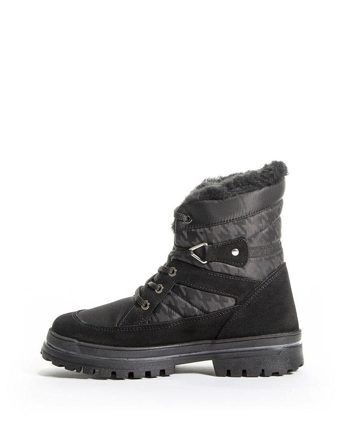 Attiba Women's Low Ice Grip Combat Winter Boots- Black - Image 3