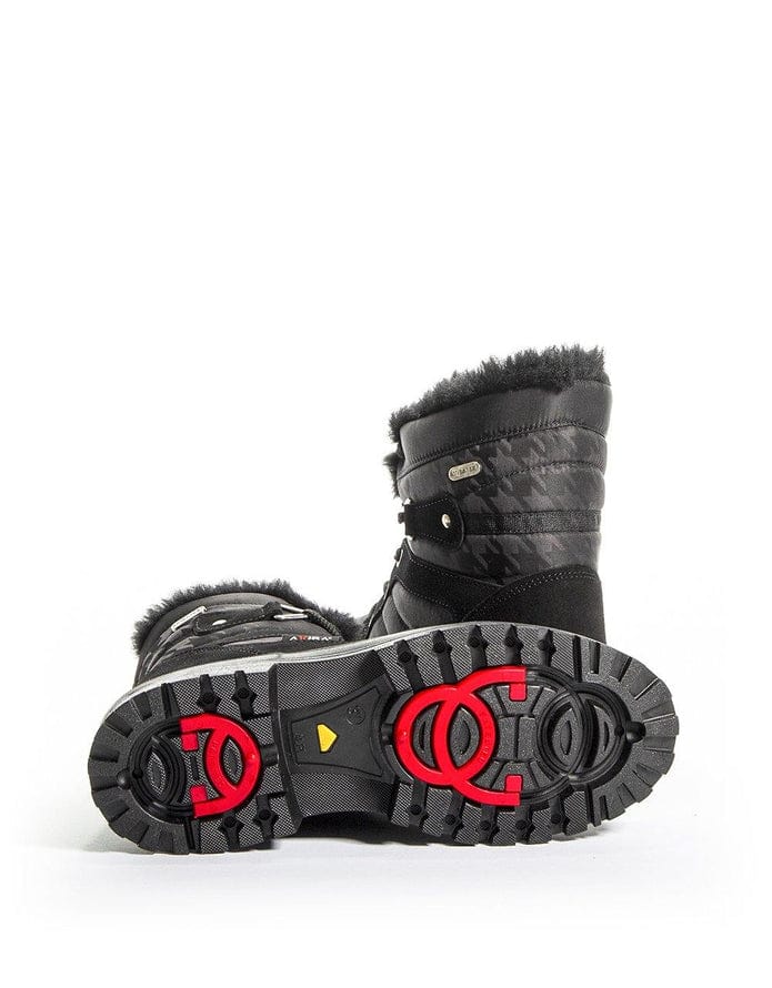 Attiba Women's Low Ice Grip Combat Winter Boots- Black - Image 4