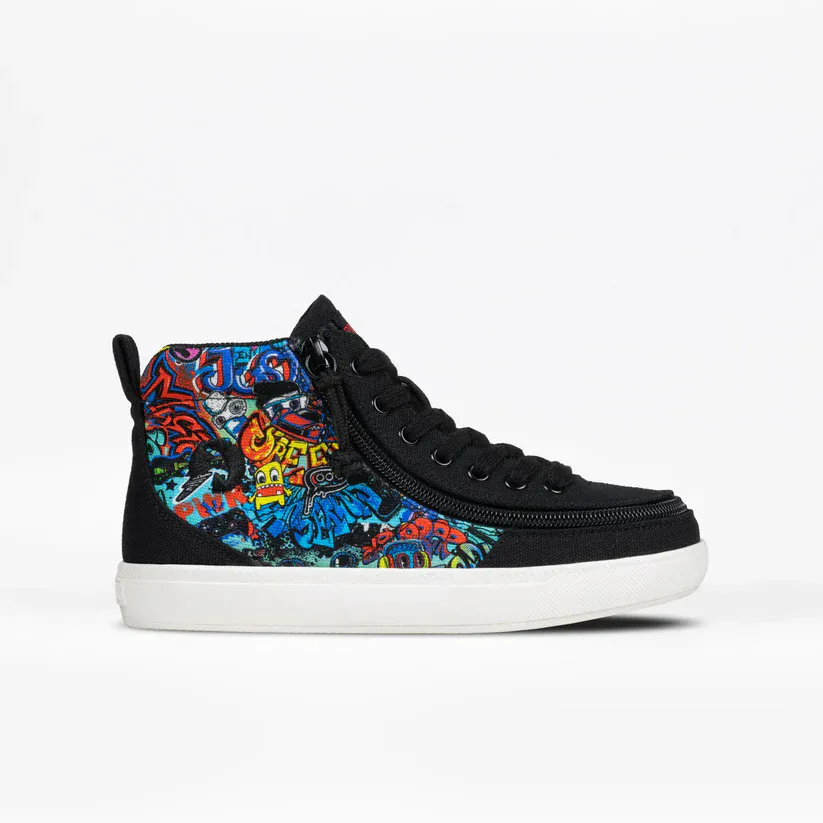 Billy Footwear Kid's Boys Classic D|R II High Top Sneakers- Night Sk8ter