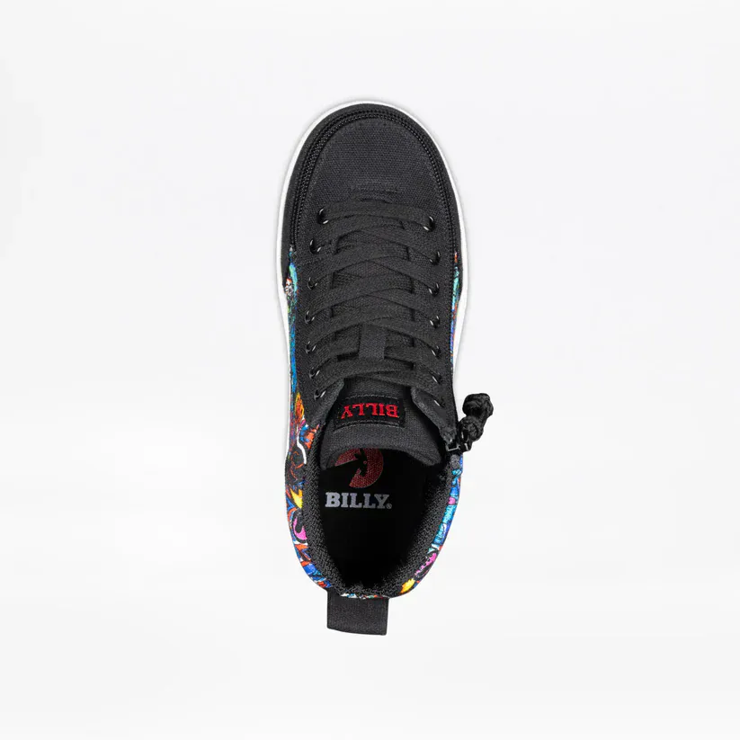 Billy Footwear Kid's Boys Classic D|R II High Top Sneakers- Night Sk8ter - Image 3