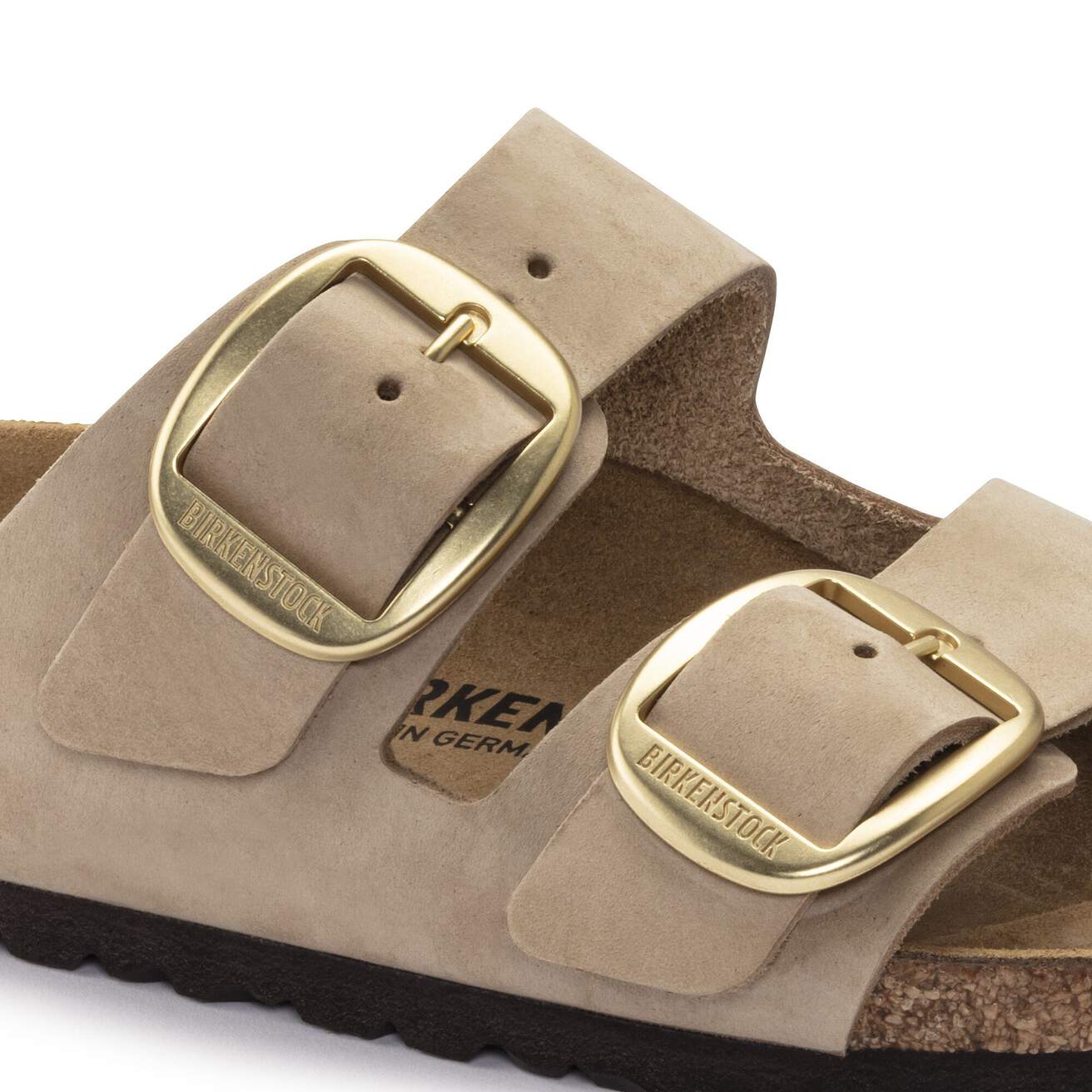 Birkenstock Arizona Big Buckle Sandals- Sandcastle Nubuck Leather - Image 4