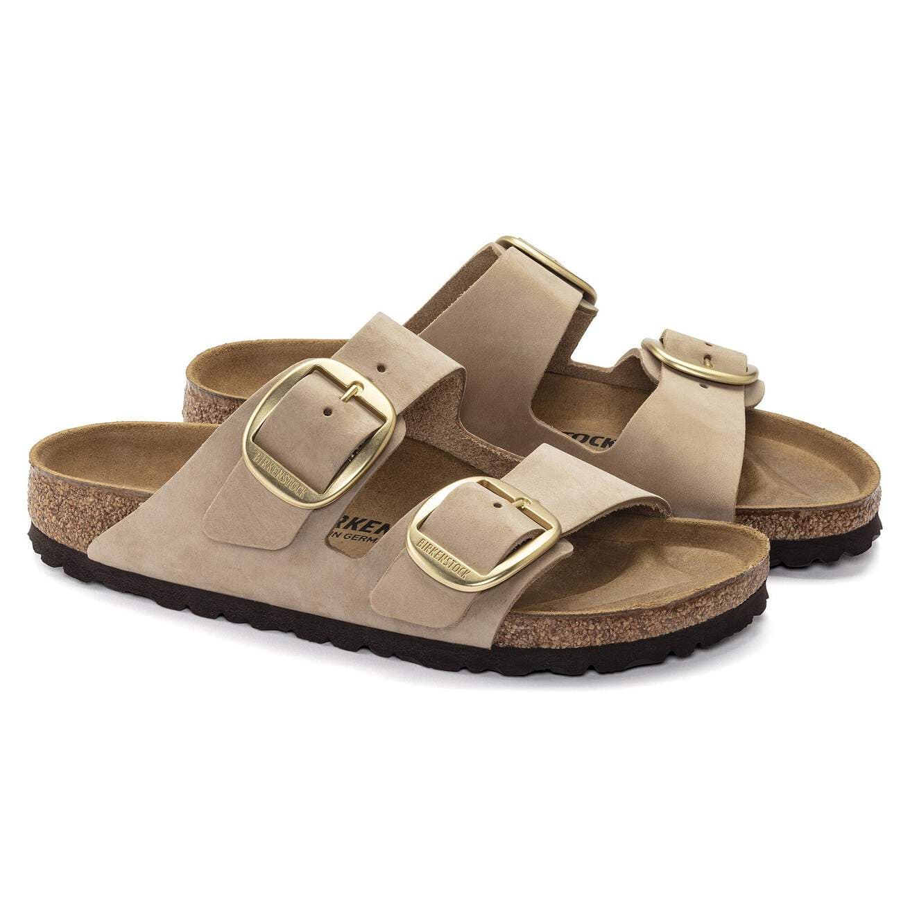 Birkenstock Arizona Big Buckle Sandals- Sandcastle Nubuck Leather - Image 5