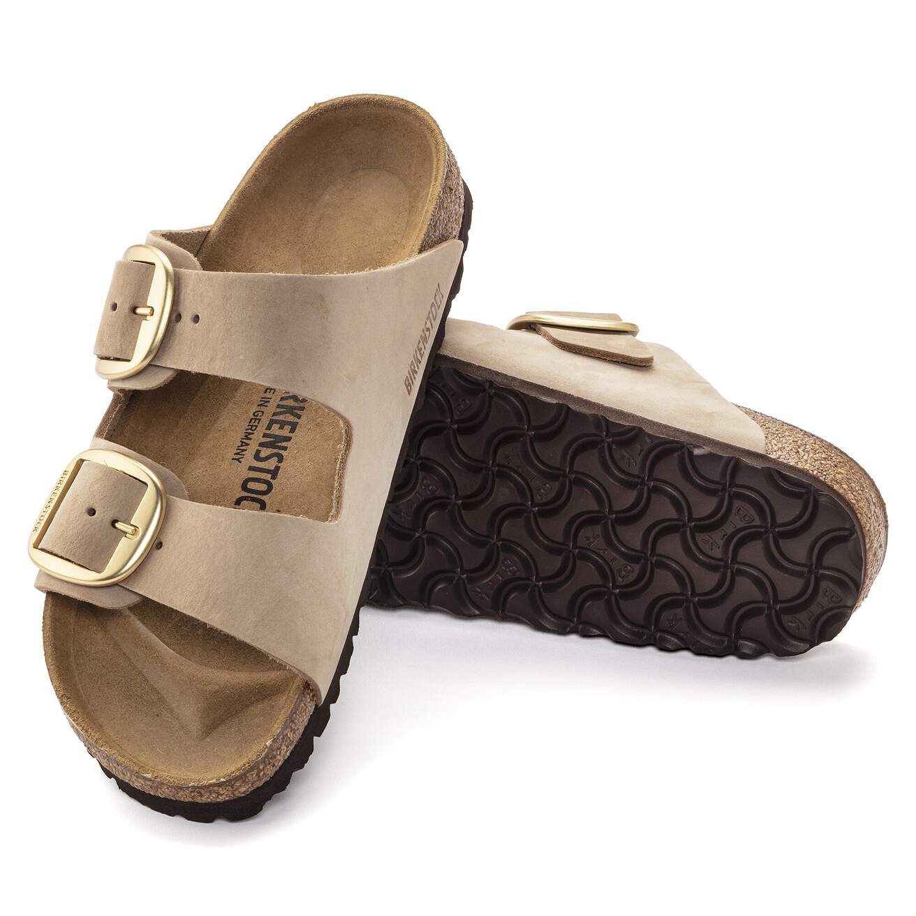 Birkenstock Arizona Big Buckle Sandals- Sandcastle Nubuck Leather - Image 6