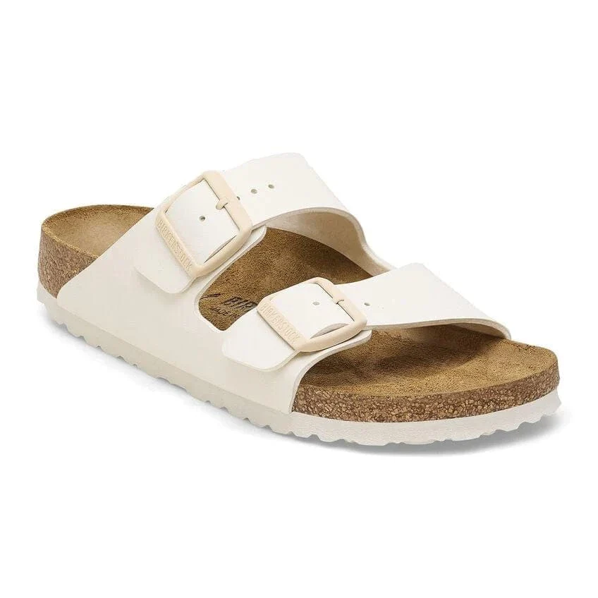 Birkenstock Arizona Birko-Flor Sandals- Eggshell