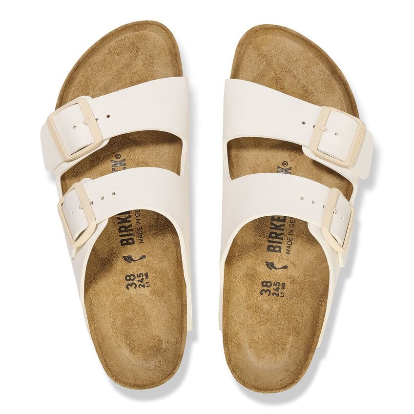 Birkenstock Arizona Birko-Flor Sandals- Eggshell - Image 3