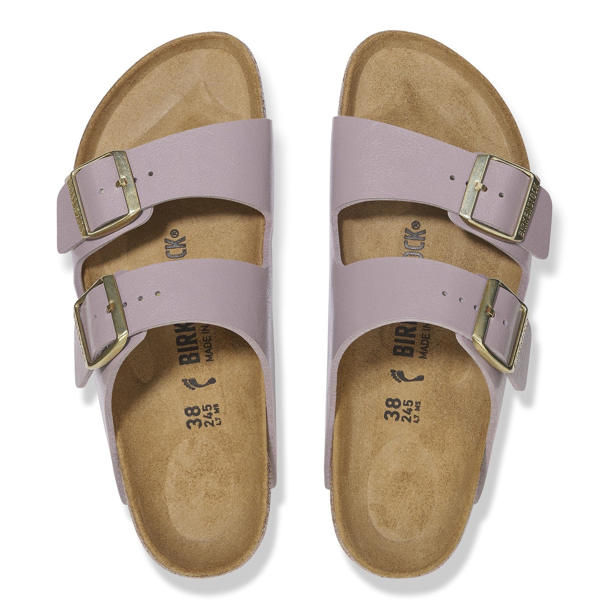 Birkenstock Arizona Birko-Flor Sandals- Graceful Faded Purple - Image 3