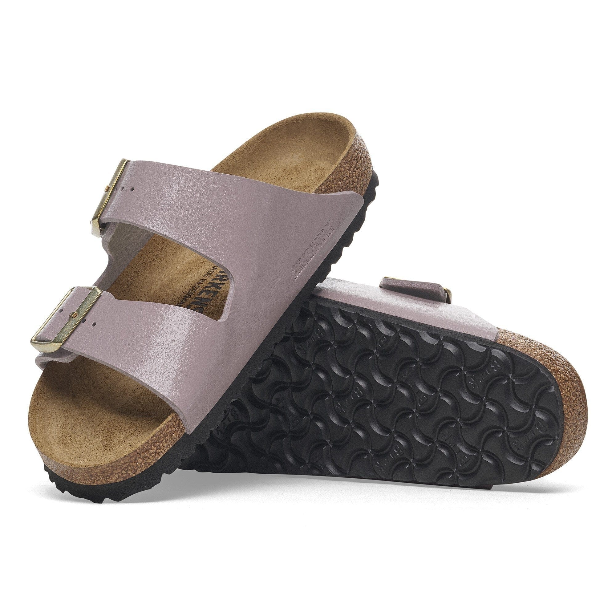 Birkenstock Arizona Birko-Flor Sandals- Graceful Faded Purple - Image 4