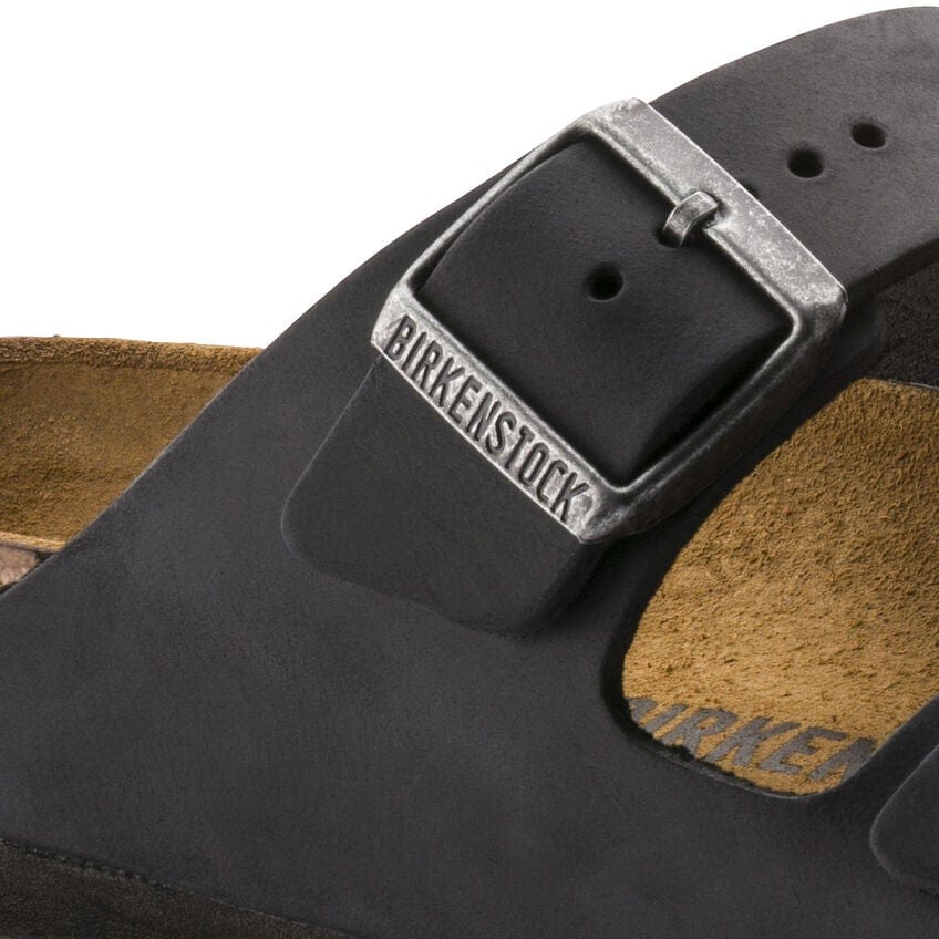 Birkenstock Arizona Sandals- Black Oiled Leather - Image 5