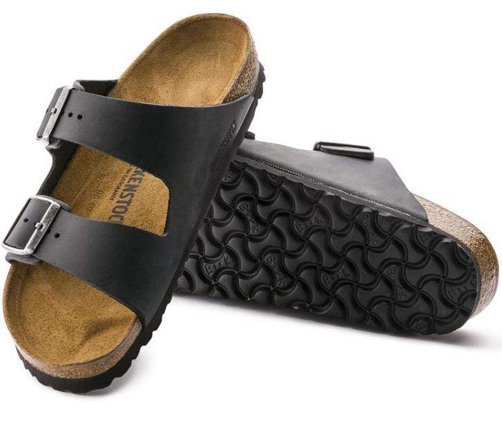 Birkenstock Arizona Sandals- Black Oiled Leather - Image 6