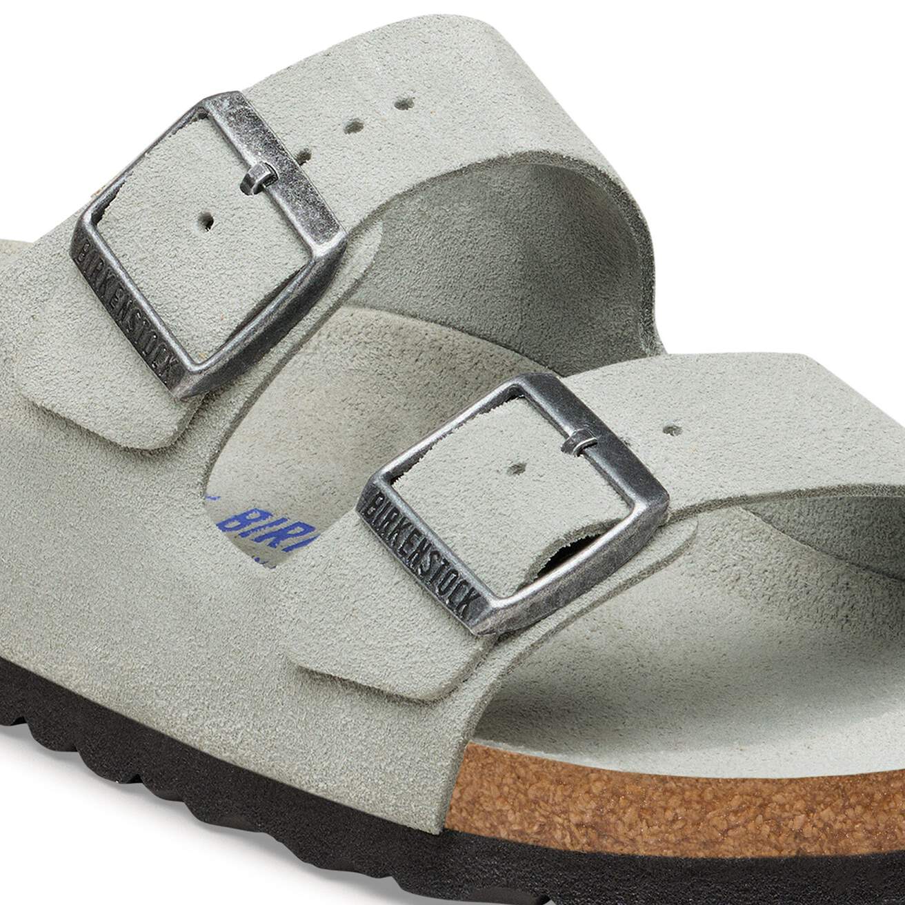 Birkenstock Arizona Sandals (Soft Footbed)- Pure Sage Tonal Suede - Image 5