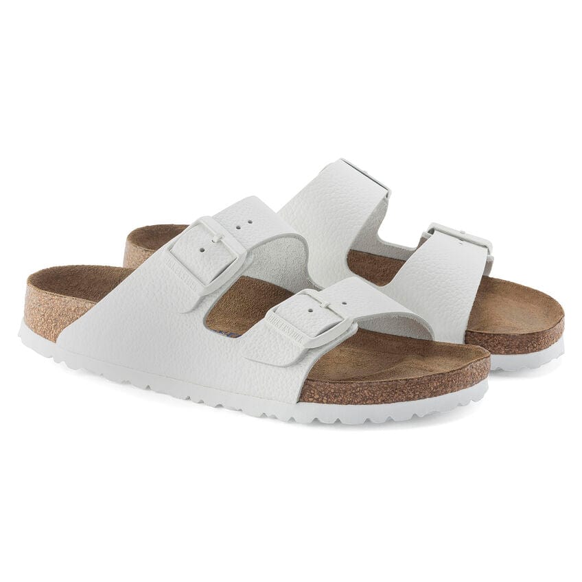Birkenstock Arizona Sandals (Soft Footbed)- White Leather - Image 8