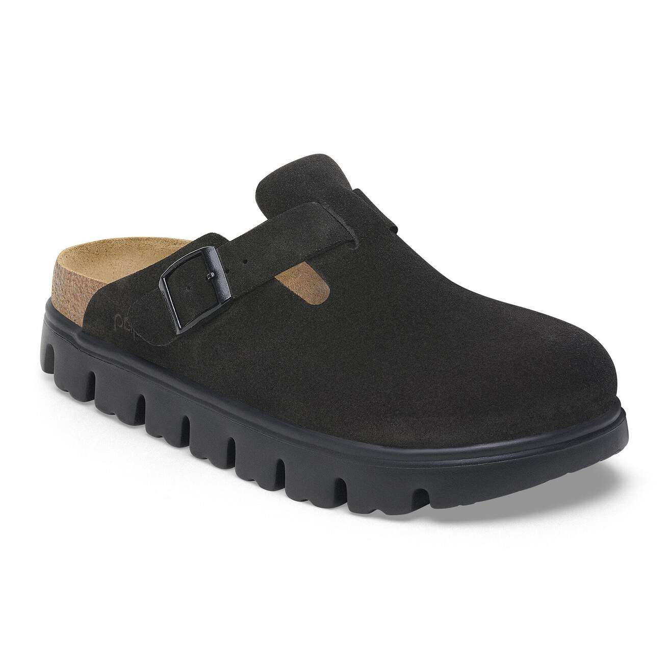 Birkenstock Boston Chunky Clogs- Black Suede