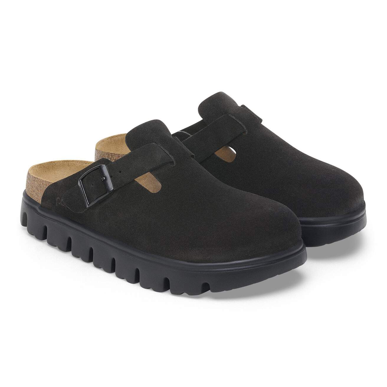 Birkenstock Boston Chunky Clogs- Black Suede - Image 5