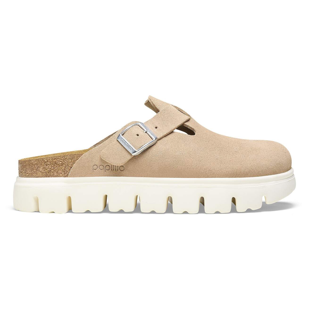 Birkenstock Boston Chunky Clogs- Warm Sand Suede - Image 2
