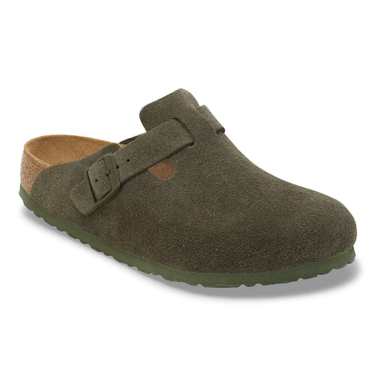 Birkenstock Boston Clogs- Thyme Suede