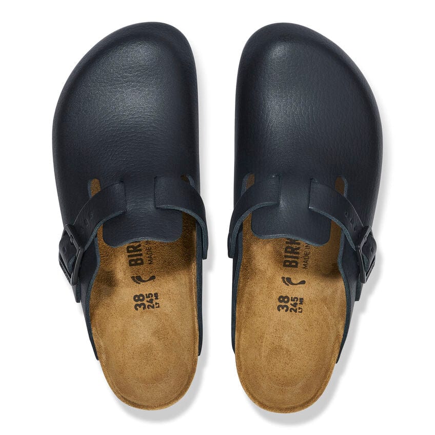 Birkenstock Boston Pro Clogs- Black Leather - Image 3