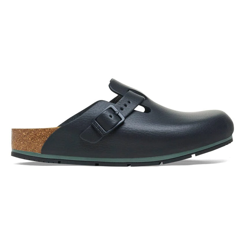 Birkenstock Boston Pro Clogs- Black Leather - Image 5