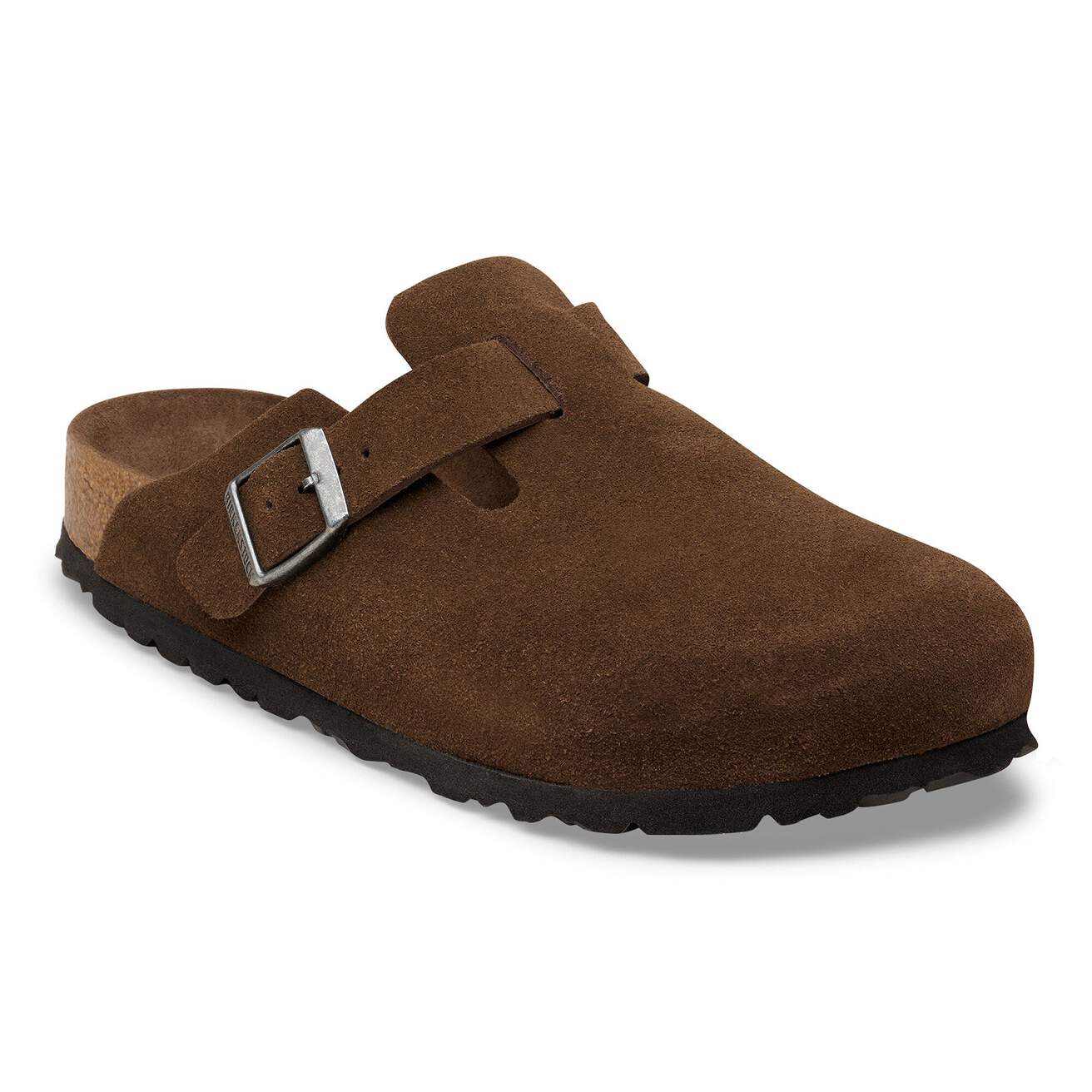 Birkenstock Boston Suede Clogs (Soft Footbed)- Carafe