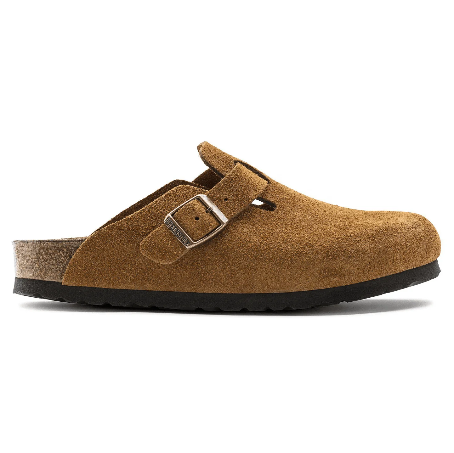 Birkenstock Boston Suede Clogs (Soft Footbed)- Mink - Image 2