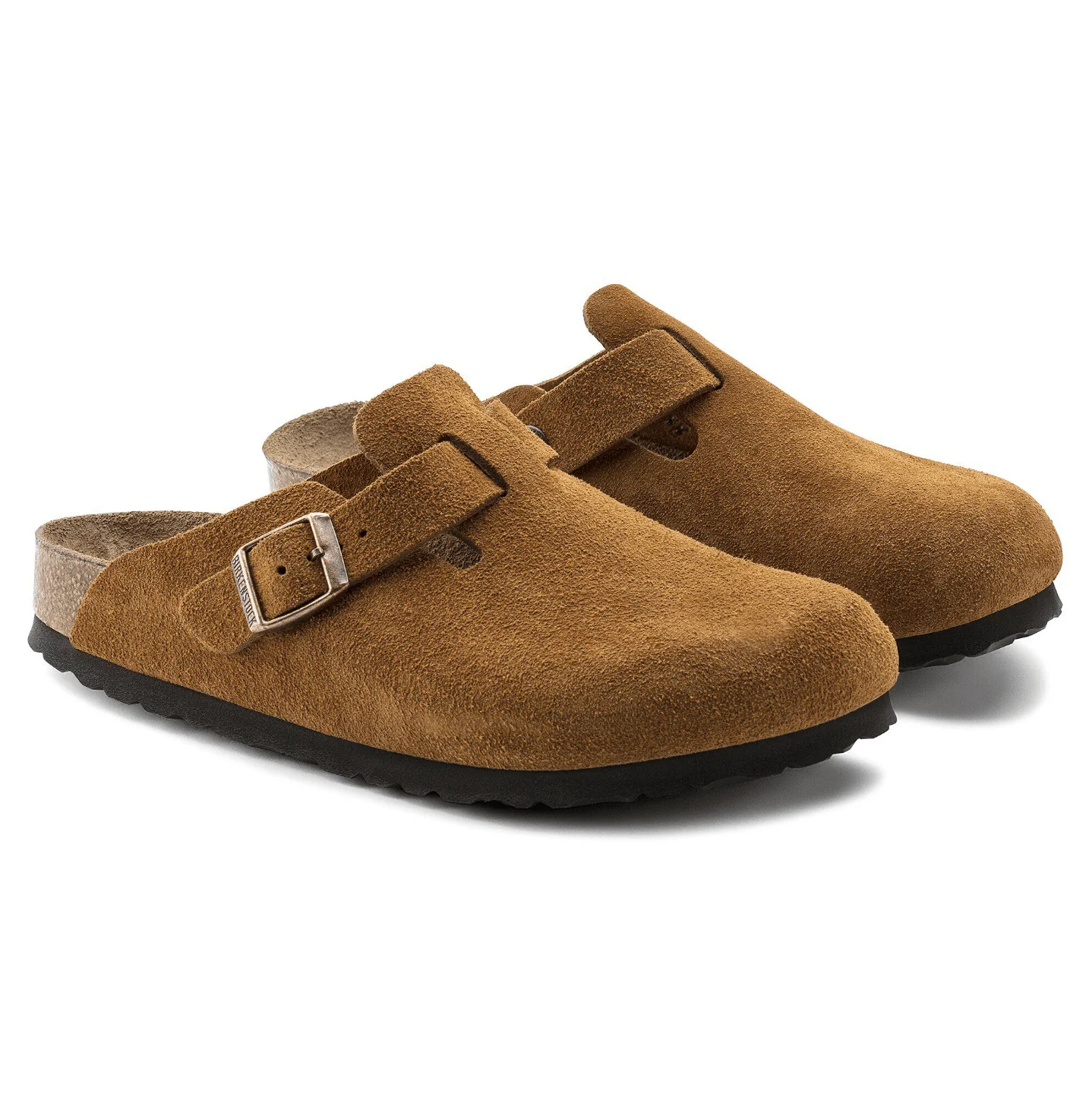 Birkenstock Boston Suede Clogs (Soft Footbed)- Mink - Image 5