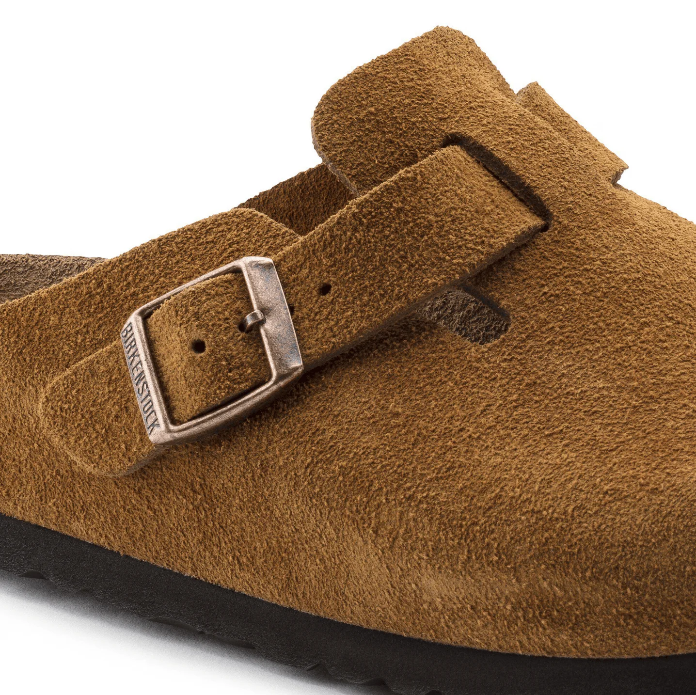 Birkenstock Boston Suede Clogs (Soft Footbed)- Mink - Image 9