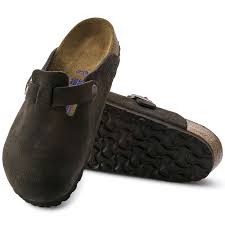 Birkenstock Boston Suede Clogs (Soft Footbed)- Mocha - Image 2