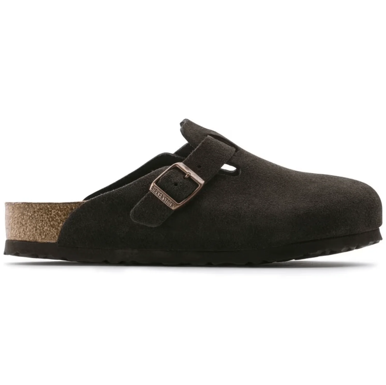 Birkenstock Boston Suede Clogs (Soft Footbed)- Mocha - Image 4